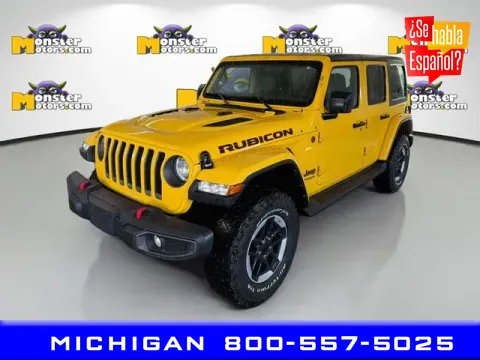 Yellow 2021 Jeep Wrangler Unlimited Rubicon for sale in Michigan Center, MI