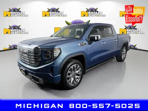 Blue 2024 GMC Sierra 1500 Denali for sale in Michigan Center, MI