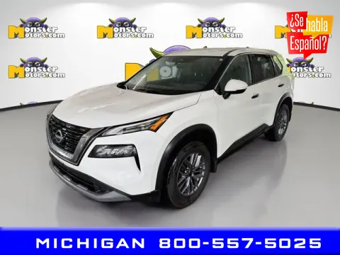 White 2023 Nissan Rogue S for sale in Michigan Center, MI