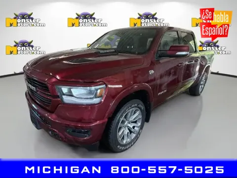 Red 2022 Ram 1500 Laramie for sale in Michigan Center, MI