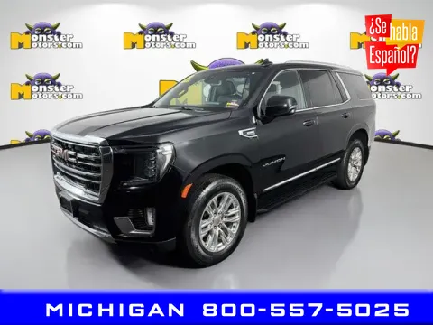 Black 2021 GMC Yukon SLT for sale in Michigan Center, MI