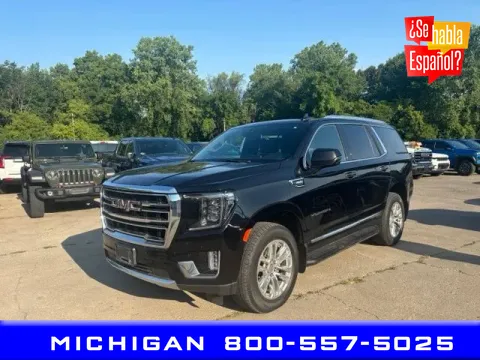 Black 2021 GMC Yukon SLT for sale in Michigan Center, MI