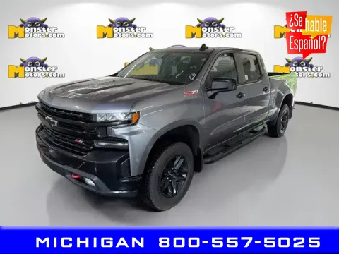 Silver 2019 Chevrolet Silverado 1500 LT Trail Boss for sale in Michigan Center, MI