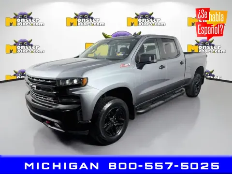 Silver 2019 Chevrolet Silverado 1500 LT Trail Boss for sale in Michigan Center, MI