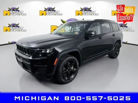 Black 2023 Jeep Grand Cherokee L Limited for sale in Michigan Center, MI