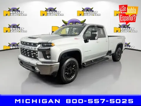 Silver 2022 Chevrolet Silverado 2500 HD LT for sale in Michigan Center, MI