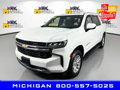 White 2023 Chevrolet Suburban LS for sale in Michigan Center, MI