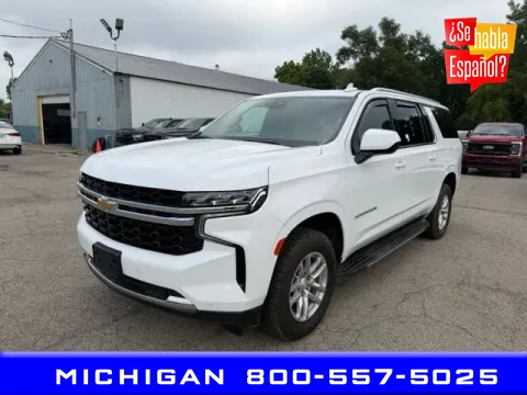 White 2023 Chevrolet Suburban LS for sale in Michigan Center, MI