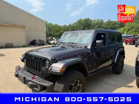 Gray 2022 Jeep Wrangler Unlimited Rubicon for sale in Michigan Center, MI