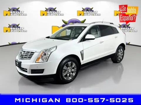 White 2014 Cadillac SRX Luxury for sale in Michigan Center, MI