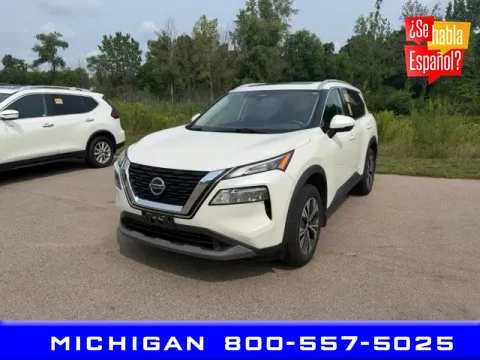 White 2021 Nissan Rogue SV for sale in Michigan Center, MI