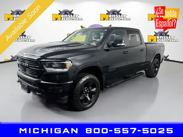 Black 2020 Ram 1500 Laramie for sale in Michigan Center, MI