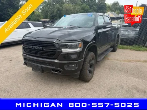 Black 2020 Ram 1500 Laramie for sale in Michigan Center, MI