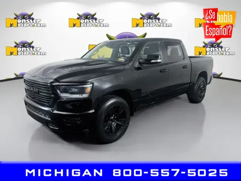 Black 2021 Ram 1500 Sport for sale in Michigan Center, MI