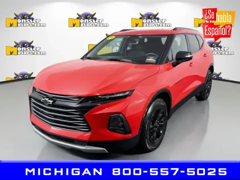 Red 2021 Chevrolet Blazer LT for sale in Michigan Center, MI