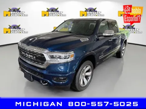 Blue 2022 Ram 1500 Limited for sale in Michigan Center, MI
