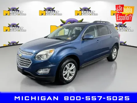 Blue 2016 Chevrolet Equinox LT for sale in Michigan Center, MI