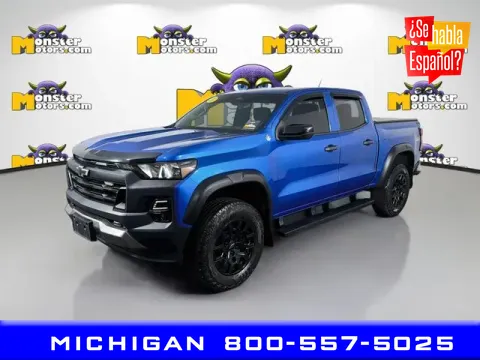 Blue 2023 Chevrolet Colorado Trail Boss for sale in Michigan Center, MI