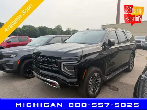 Black 2025 Chevrolet Tahoe Z71 for sale in Michigan Center, MI