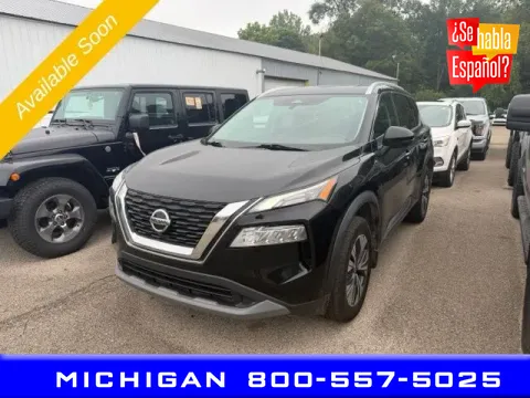 Black 2021 Nissan Rogue SV for sale in Michigan Center, MI