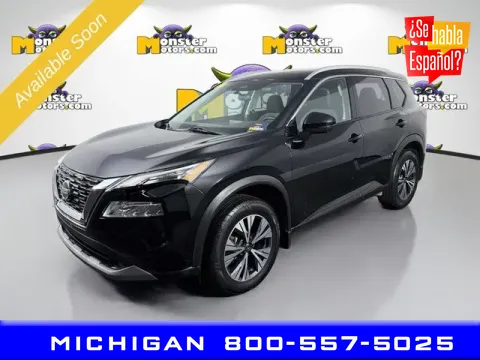 Black 2021 Nissan Rogue SV for sale in Michigan Center, MI