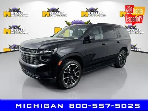 Black 2021 Chevrolet Tahoe RST for sale in Michigan Center, MI