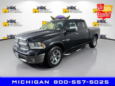 Black 2018 Ram 1500 Laramie for sale in Michigan Center, MI