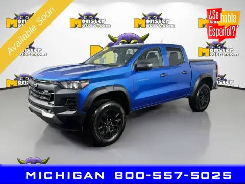 Blue 2023 Chevrolet Colorado Trail Boss for sale in Michigan Center, MI