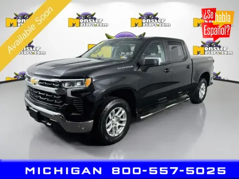Black 2022 Chevrolet Silverado 1500 LT for sale in Michigan Center, MI