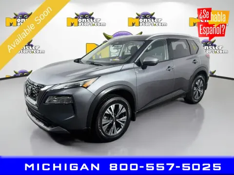 Gray 2021 Nissan Rogue SV for sale in Michigan Center, MI