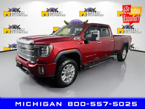 Red 2022 GMC Sierra 3500 HD Denali for sale in Michigan Center, MI