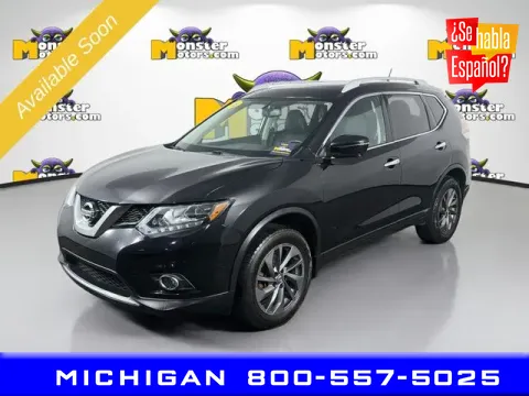 Black 2016 Nissan Rogue SL for sale in Michigan Center, MI