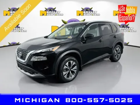 Black 2021 Nissan Rogue SV for sale in Michigan Center, MI
