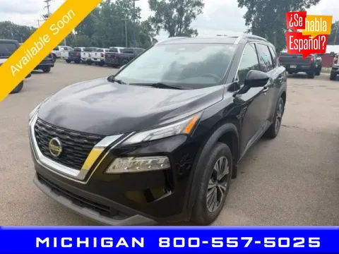 Black 2021 Nissan Rogue SV for sale in Michigan Center, MI