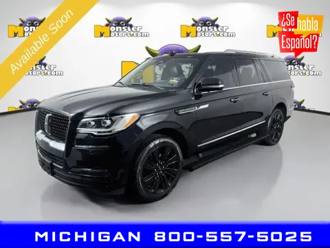 Black 2023 Lincoln Navigator L Reserve for sale in Michigan Center, MI