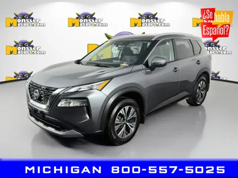 Gray 2021 Nissan Rogue SV for sale in Michigan Center, MI