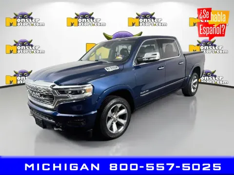 Blue 2022 Ram 1500 Limited for sale in Michigan Center, MI