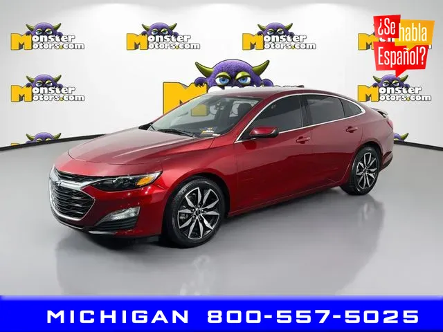 Red 2022 Chevrolet Malibu RS for sale in Michigan Center, MI