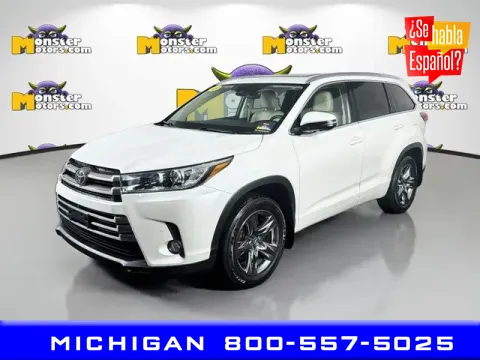 White 2018 Toyota Highlander Limited for sale in Michigan Center, MI