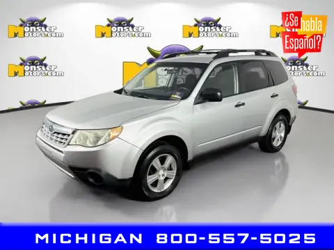 Silver 2011 Subaru Forester 2.5X for sale in Michigan Center, MI