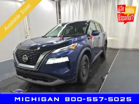 Blue 2021 Nissan Rogue SV for sale in Michigan Center, MI