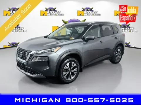 Gray 2021 Nissan Rogue SV for sale in Michigan Center, MI