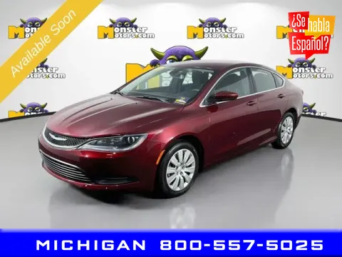 Red 2016 Chrysler 200 LX for sale in Michigan Center, MI