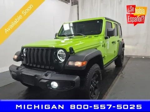 Green 2021 Jeep Wrangler Unlimited Willys for sale in Michigan Center, MI