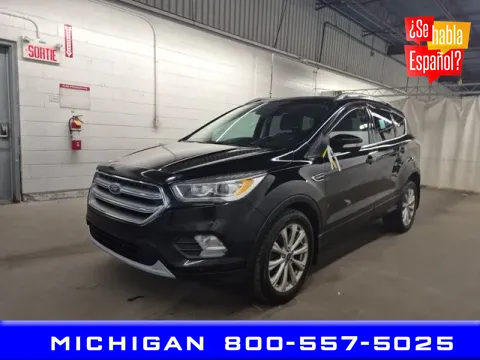 Black 2017 Ford Escape Titanium for sale in Michigan Center, MI
