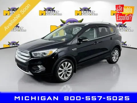 Black 2017 Ford Escape Titanium for sale in Michigan Center, MI