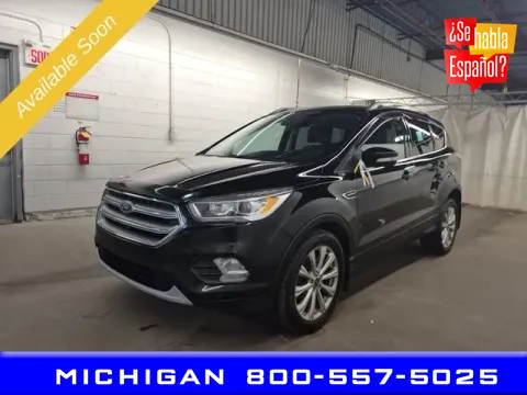 Black 2017 Ford Escape Titanium for sale in Michigan Center, MI