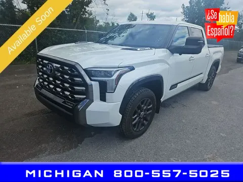 White 2024 Toyota Tundra Hybrid Platinum for sale in Michigan Center, MI
