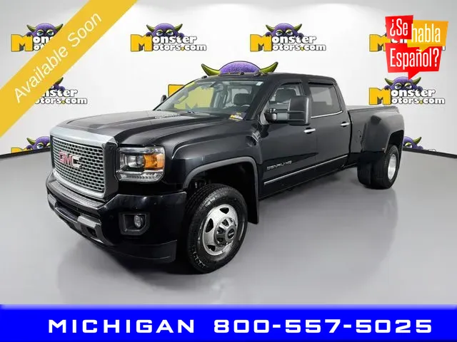 Black 2015 GMC Sierra 3500 HD Denali for sale in Michigan Center, MI
