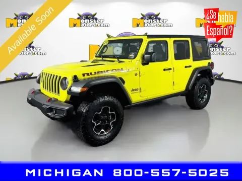 Yellow 2023 Jeep Wrangler Rubicon for sale in Michigan Center, MI